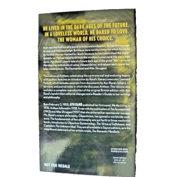 Anthem – A Dystopian Classic by Ayn Rand Author, Student Edition - Picture 4 of 6